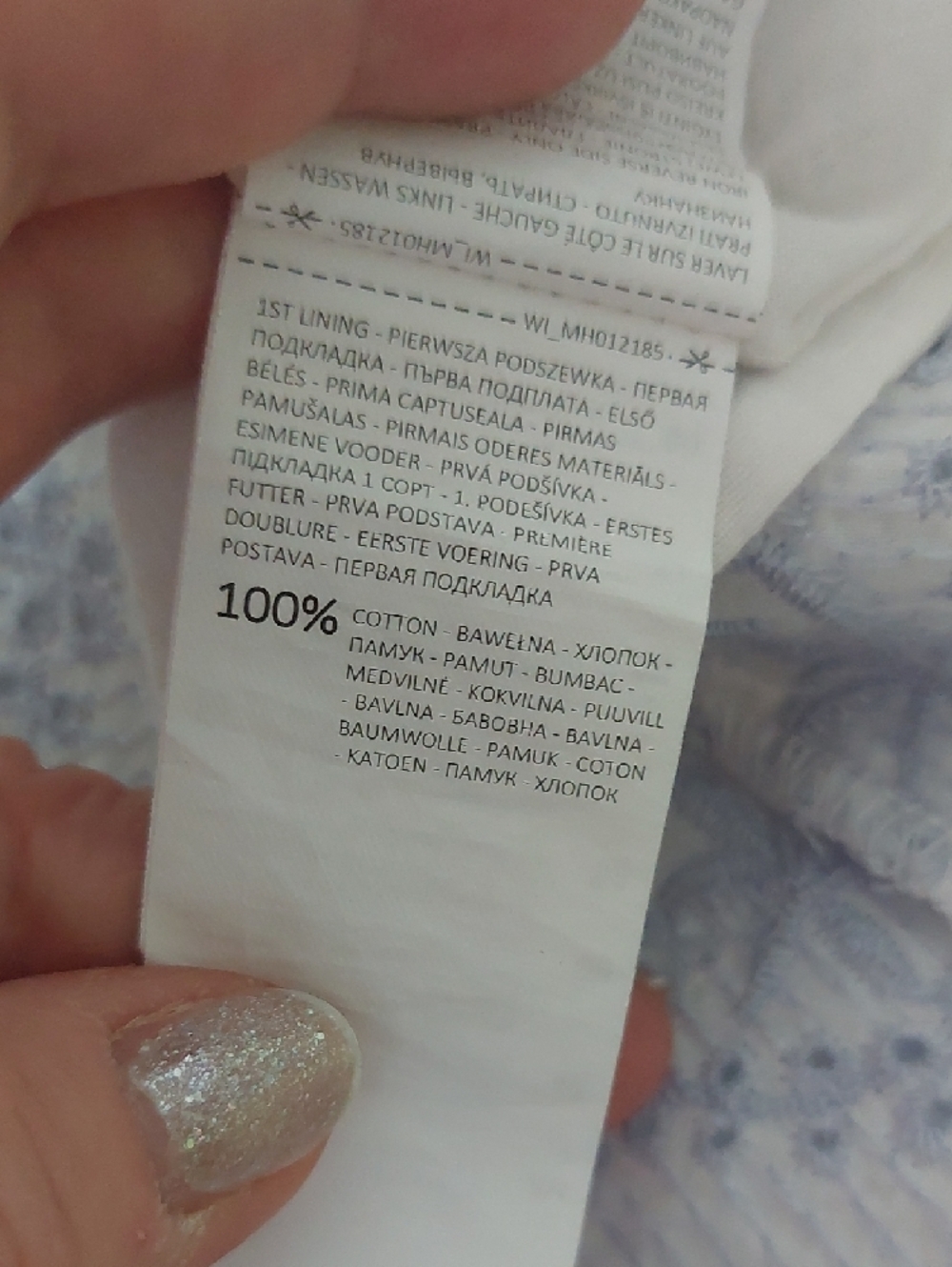 MOHITO, Size M, White 100% Cotton Embroidered Off-Shoulder Dress - Picture 7 of 7